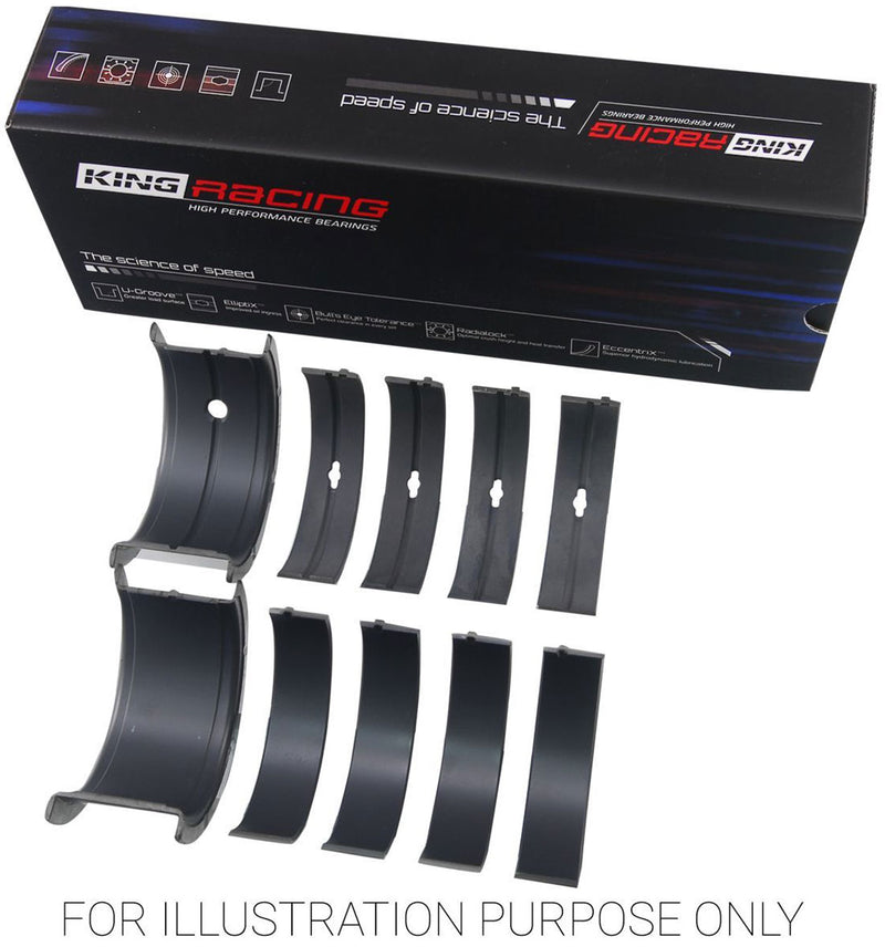 King XP Series Main Bearing Set, .001" Suit SB Chev 400 (KBMB509XP 001) KBMB509XP 001