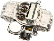 Aeroflow 570cfm 4-Barrel Street Carburettor with Vacuum Secondaries Square bore 4150 Flange, Electric Choke, Silver Finish (AF5111-1570)