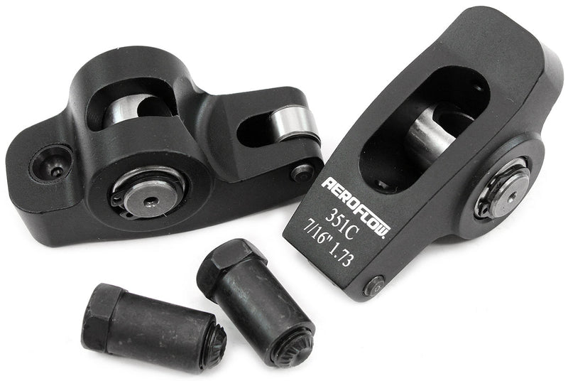 Aeroflow Ford Cleveland Aluminium Roller Rocker Set 7/16" Stud Mount, 1.73 Ratio, Set of 2 (AF95-1128-2) AF95-1128-2