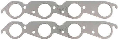 Aeroflow Big Block Chev 454 Perforated Steel Exhaust Gaskets - AF1854-1412-2 AF1854-1412-2