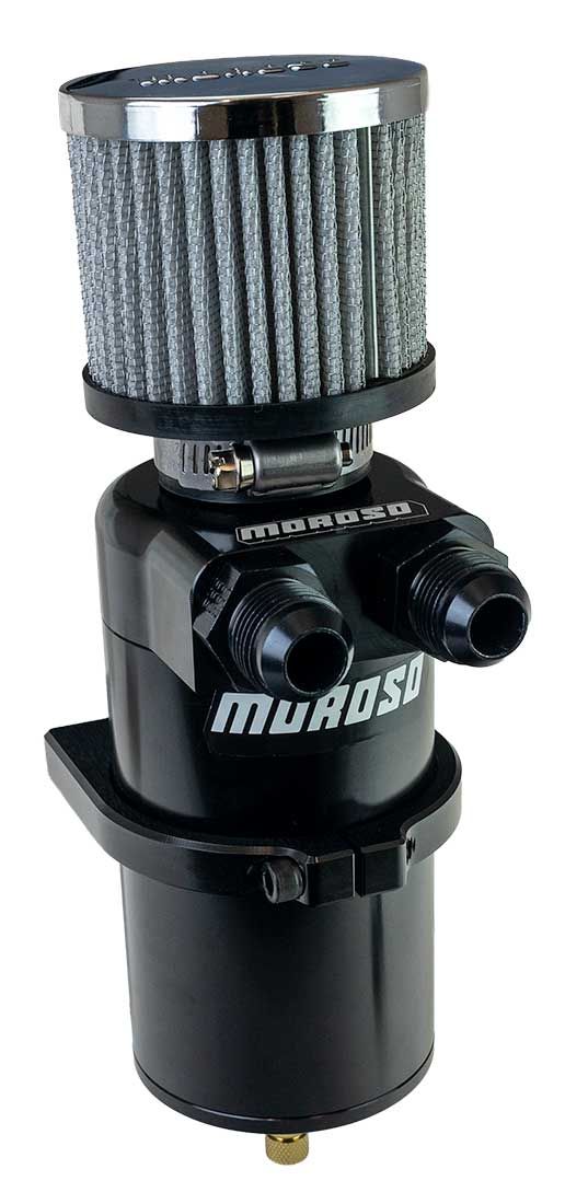Moroso Billet Breather/Catch Can, Black - MO85415 MO85415