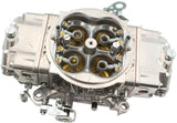 Aeroflow 750cfm 4-Barrel Double Pumper Carburettor with Mechanical Secondaries Square bore 4150 Flange, No Choke, Silver Finish (AF5112-3750)