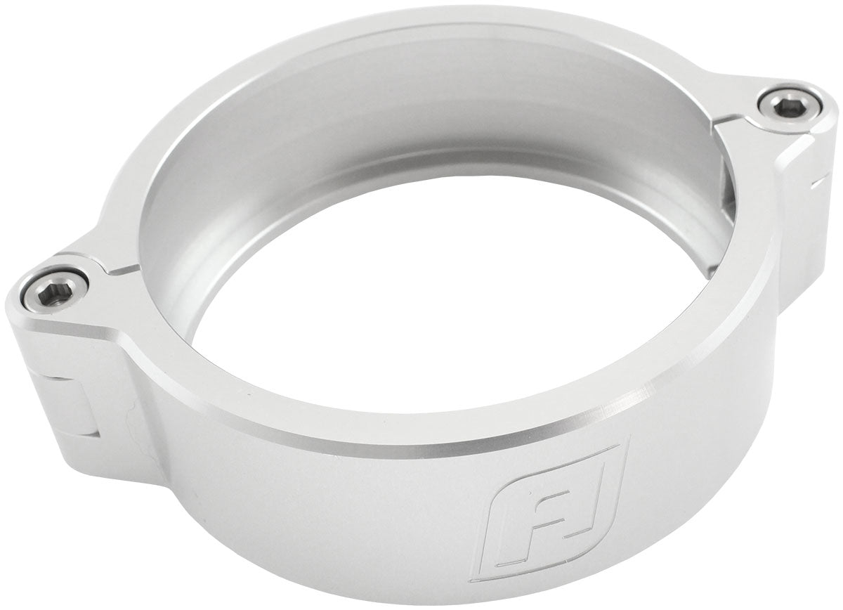 Aeroflow Replacement 4" Billet Intercooler Clamp - Silver Finish Clamp and Two Bolts Included (AF59-2640S) AF59-2640S