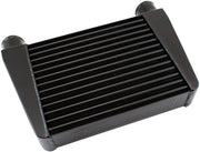 Aeroflow V-Mount Street Series Aluminium Intercooler, Black Powder Coated Finish 330 x 280 x 76mm with 2-1/2" Inlet/Outlets (AF90-1015BLK)
