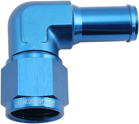 Aeroflow 90° Hose Barb 5/8" to -10AN Blue Finish (AF413-10) AF413-10