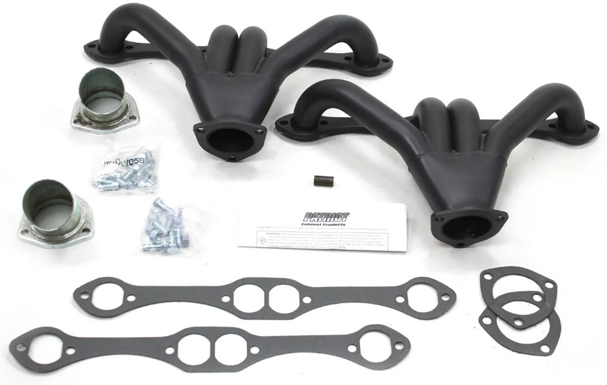 Patriot Black Coating Tight Tuck Headers - PATH8065-B PATH8065-B