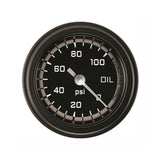 Classic Instruments Autocross Gray 2-1/8" Oil Pressure Gauge - AX181GBLF
