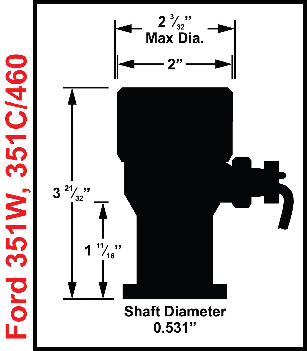 MSD Ford 351W Sync Plug - 85061