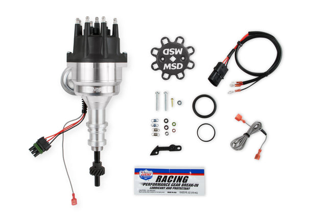 MSD Distributor, Ford 289/302, Ready-to-Run, Black Cap, Steel Gear - 835251