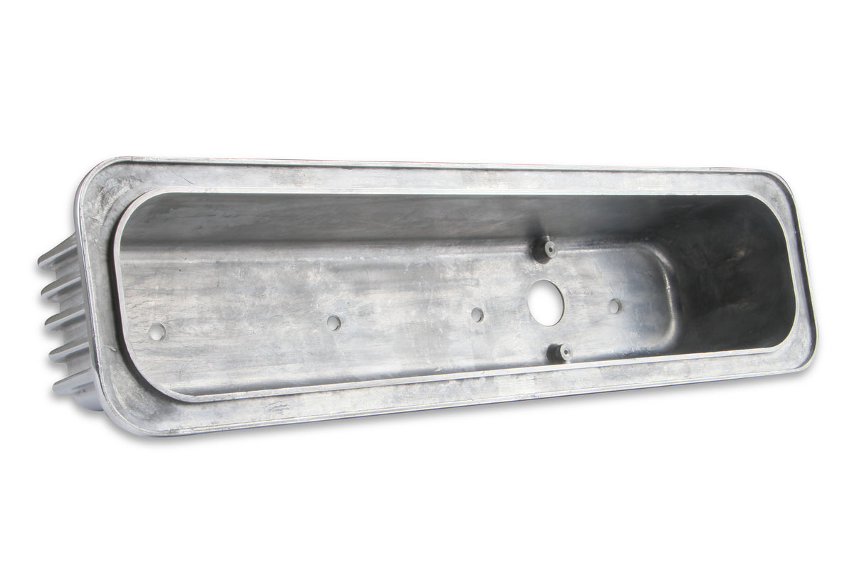 Mr Gasket Cast Aluminum Ball Milled Center Bolt Valve Covers - Polished - 6856G