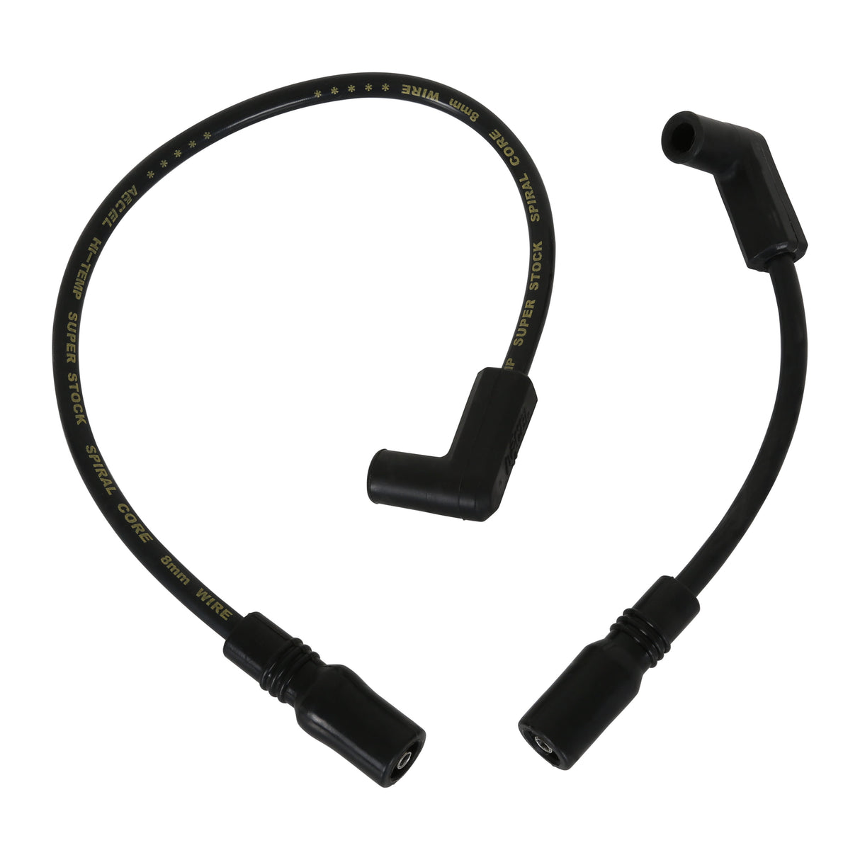 ACCEL Custom Wire Set - 1999-2008 Buell All Models / 1999-2017 Dyna FXD (Carb or FI) - 8MM - Black - 171097-K
