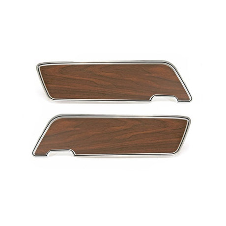 Scott Drake Deluxe Door Panel with Walnut Inserts - C9ZZ-6523942-3W