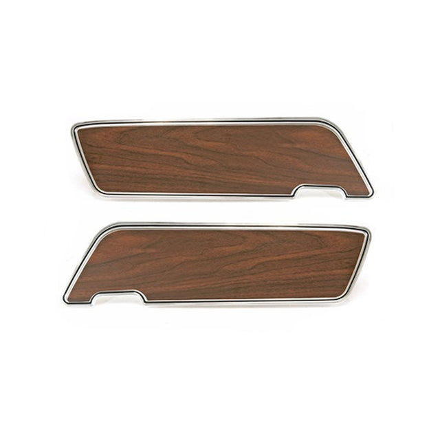Scott Drake Deluxe Door Panel with Walnut Inserts - C9ZZ-6523942-3W