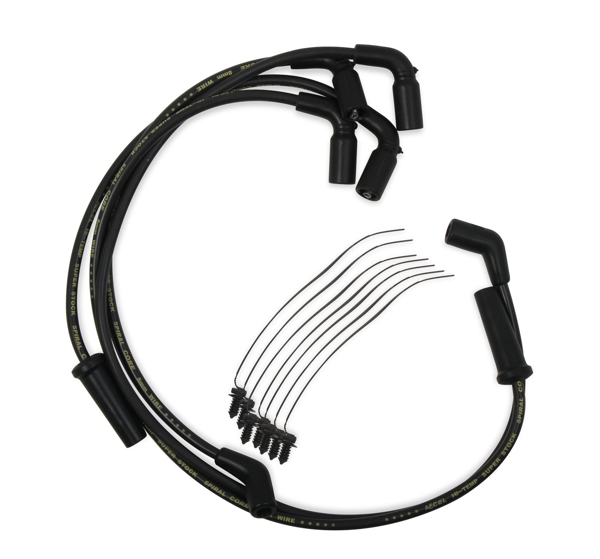 ACCEL Custom Wire Set - 2017-up Harley Davidson Touring - 8mm - Black - 171116-K