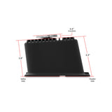 Holley 241-152 Tall M/T Valve Covers for Big Block Chevy Engines - Satin Black Finish with Machined Fins/Logo