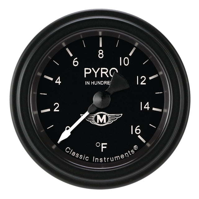 Classic Instruments Moal Bomber 2-1/8" Exhaust Gas Tempature Gauge - MA198BLF
