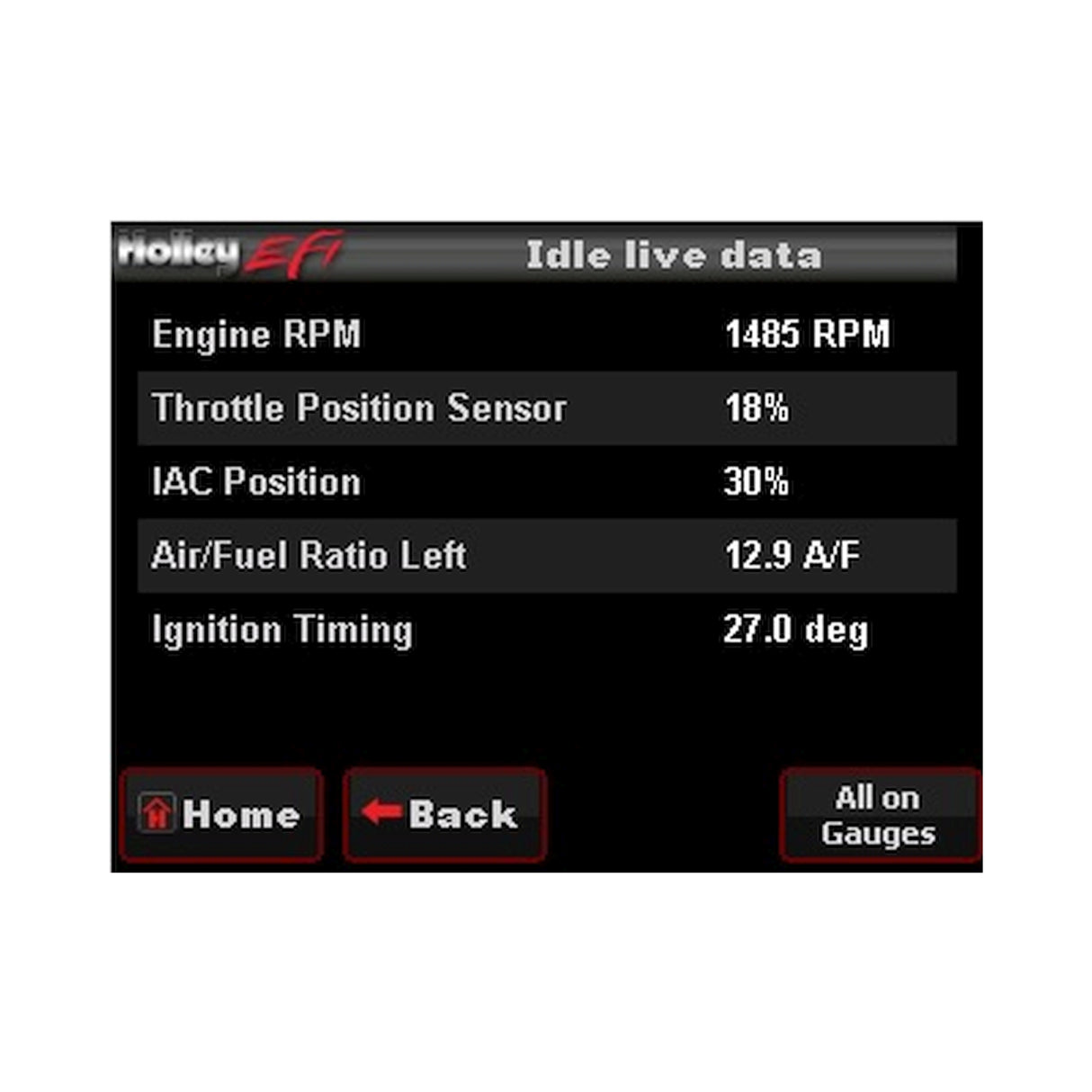 Holley 553-108 LCD Touch Screen
