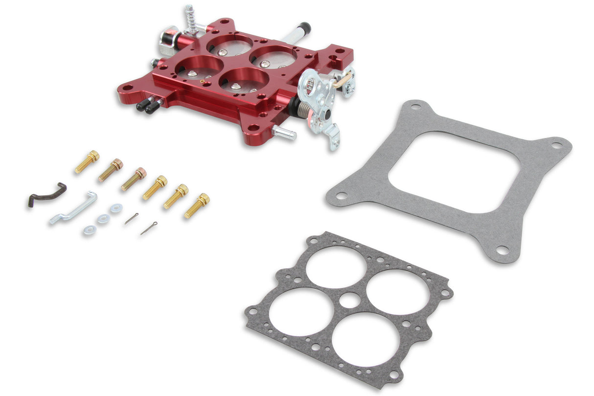 Quick Fuel Billet Throttle Body Assembly 1 3/4" Red with Steel Plates 12-850 - 12-850QFT