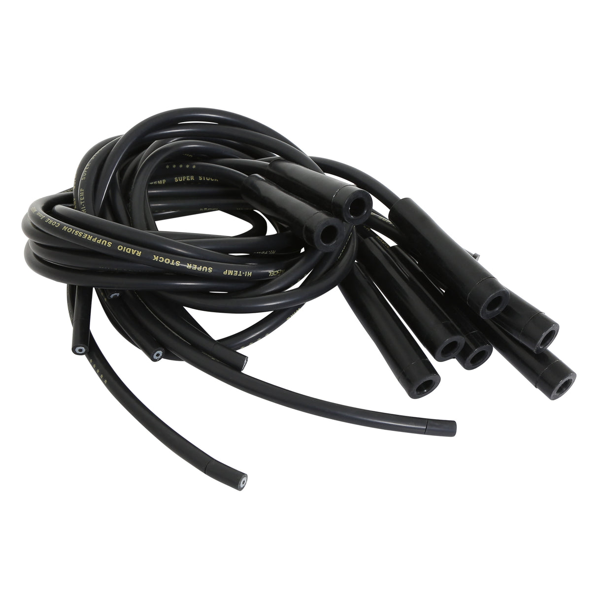 ACCEL Spark Plug Wire Set- 8mm - Black Wire with Black Straight Boots - 4040K
