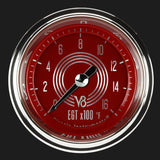 Classic Instruments V8 Red Steelie 2 1/8" Exhaust Gas Temp. Gauge - V8RS198SHC