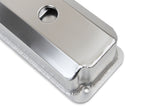 Mr Gasket Fabricated Aluminum Valve Covers - Silver Finish - 6872G