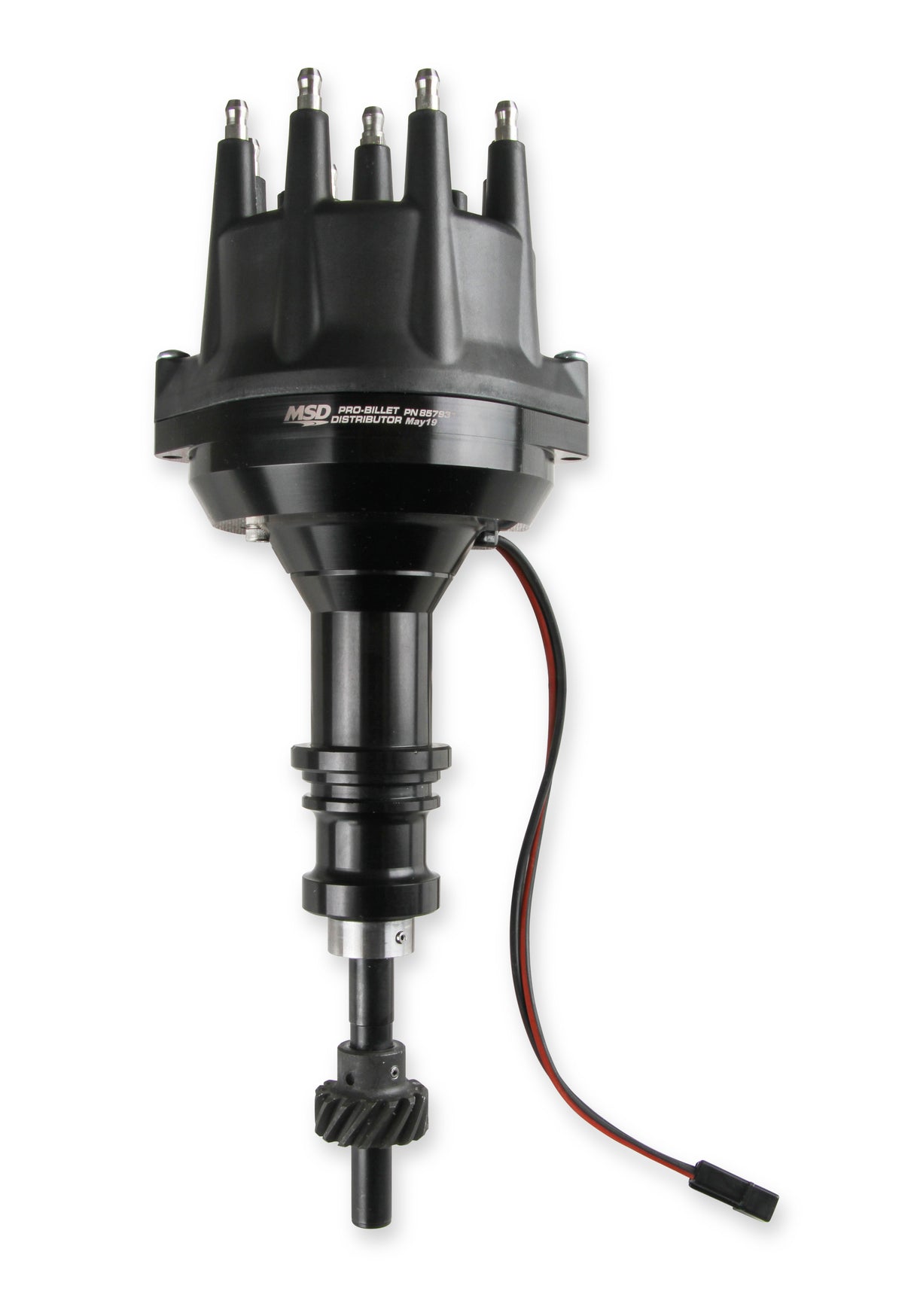 MSD Black Distributor Ford 289-302, Pro Billet, Small Cap, Steel Gear - 857931