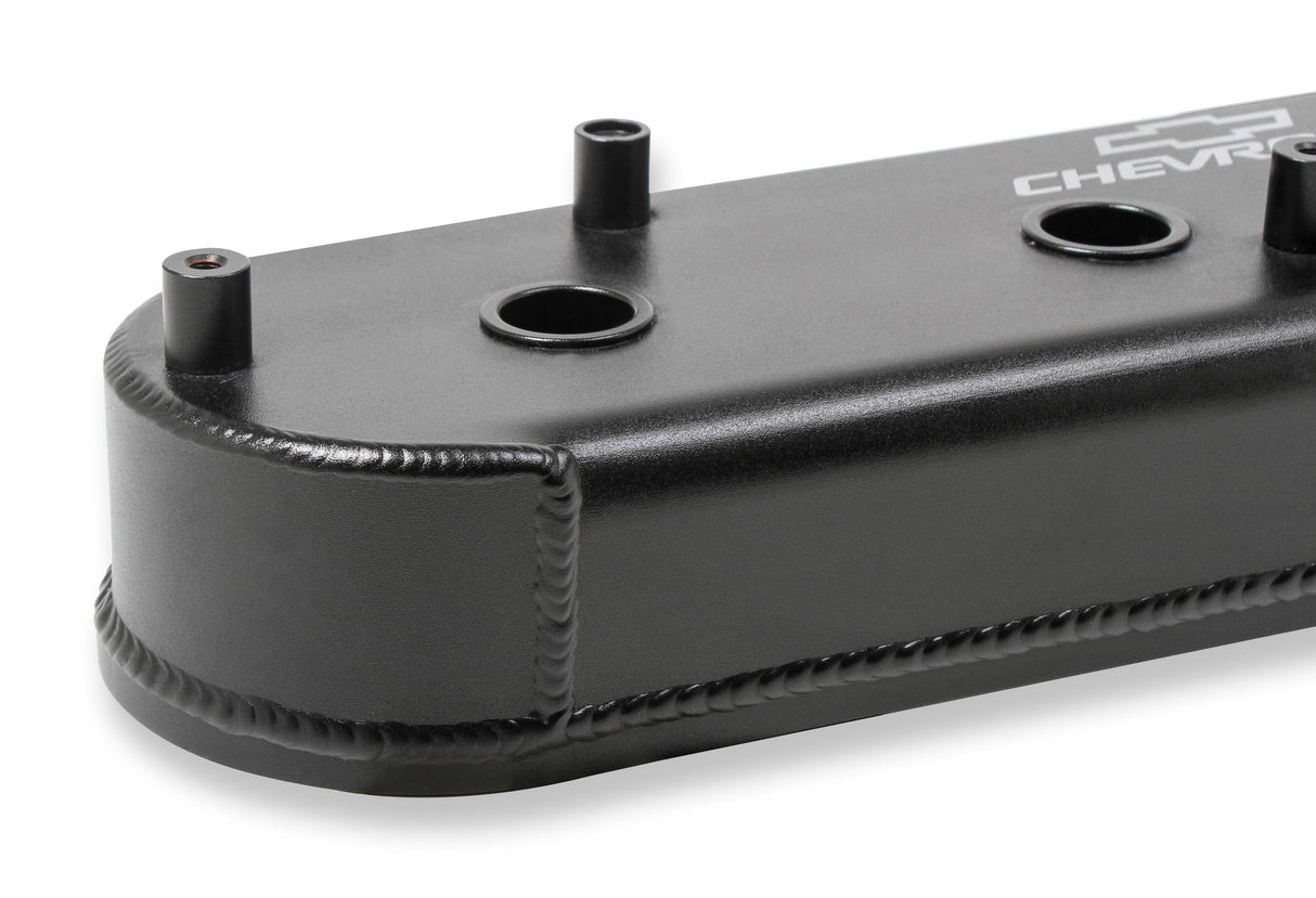 Holley 241-294 GM Track Series Valve Covers - Small Block Chevrolet Gen III/IV - LS - Satin Black