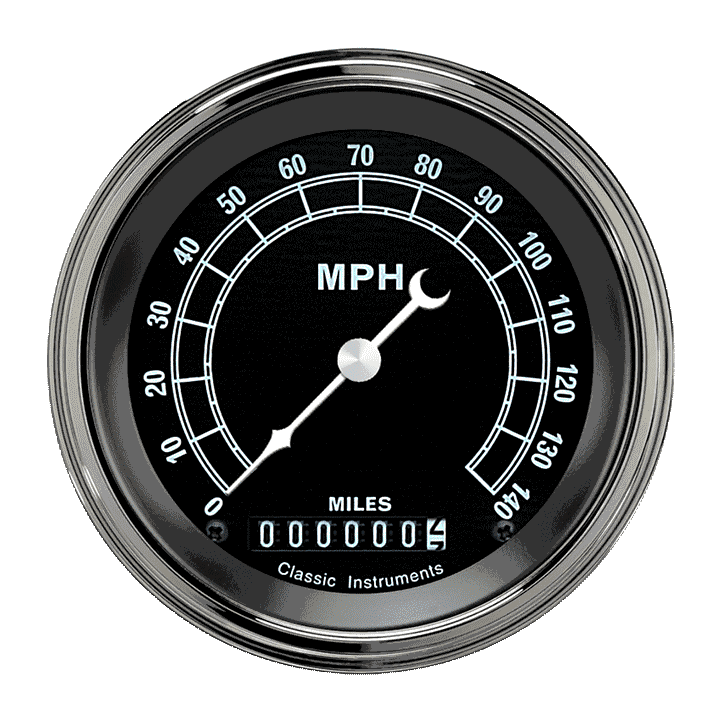 Classic Instruments Traditional 3 3/8" Speedometer - TR55SLF