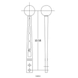 Hurst Billet/Plus Shifter Stick - Black/Machined - 5389022