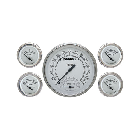 Classic Instruments CLASSIC WHITE 5INSPEEDTCH & 4 - 2INFOTV-GM - CW65SLC