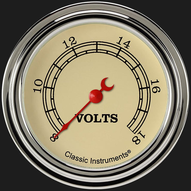 Classic Instruments Vintage 2 5/8" Voltage Gauge - VT330SLF