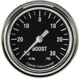 Classic Instruments Hot Rod 2-5/8" Boost/Vac Gauge - HR341SLF