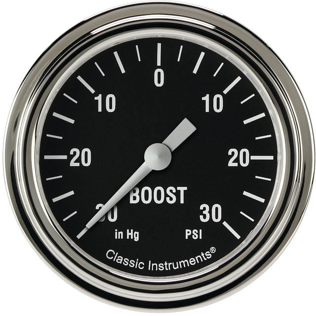 Classic Instruments Hot Rod 2-5/8" Boost/Vac Gauge - HR341SLF