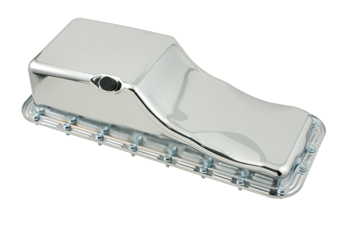 Mr Gasket Oil Pan - Chrome - 9432
