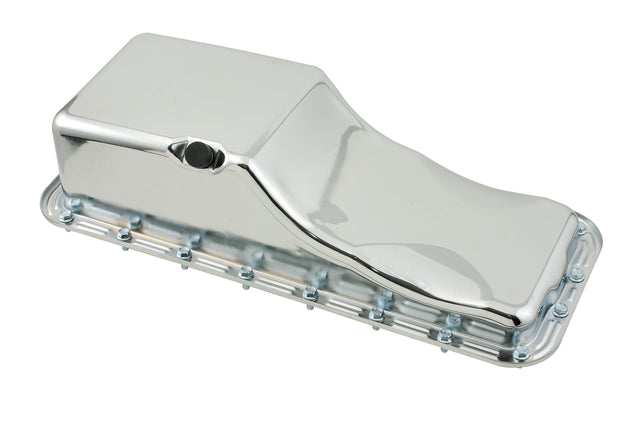 Mr Gasket Oil Pan - Chrome - 9432