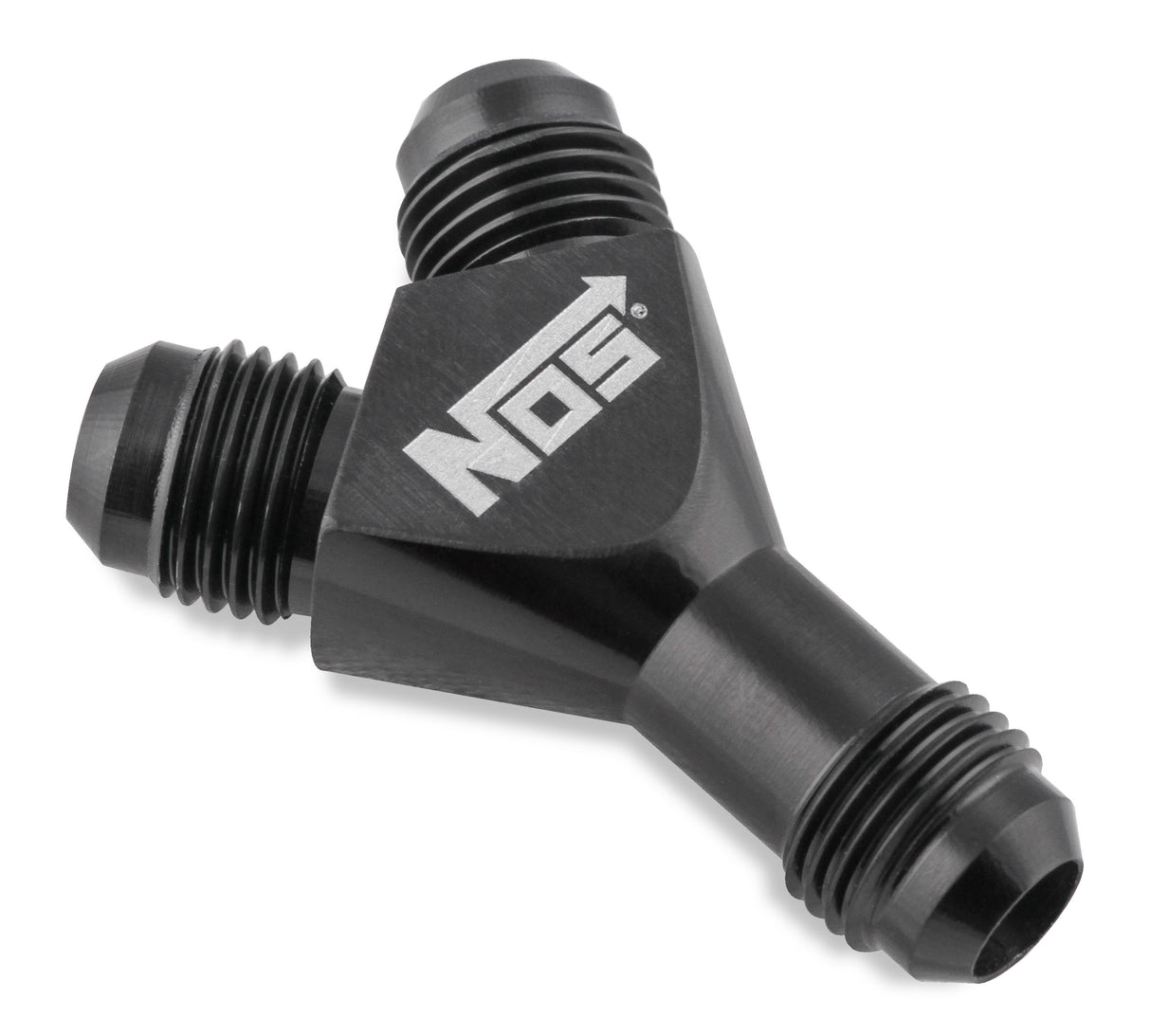 NOS -6AN Forged Y-Block Adapter-Black - 17835BNOS