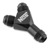 NOS -6AN Forged Y-Block Adapter-Black - 17835BNOS