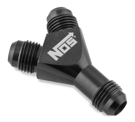 NOS -6AN Forged Y-Block Adapter-Black - 17835BNOS