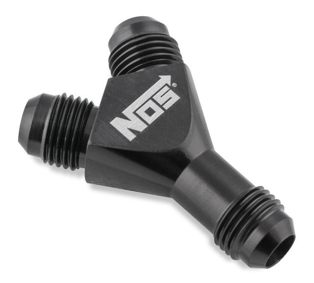 NOS -6AN Forged Y-Block Adapter-Black - 17835BNOS
