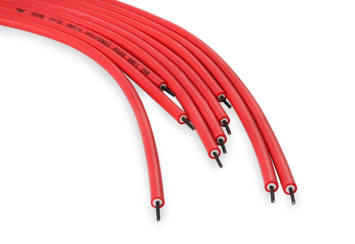 MSD Super Conductor 8.5mm Spark Plug Wire Set, 8 Cylinder 90° Plug/90° Cap - 31229