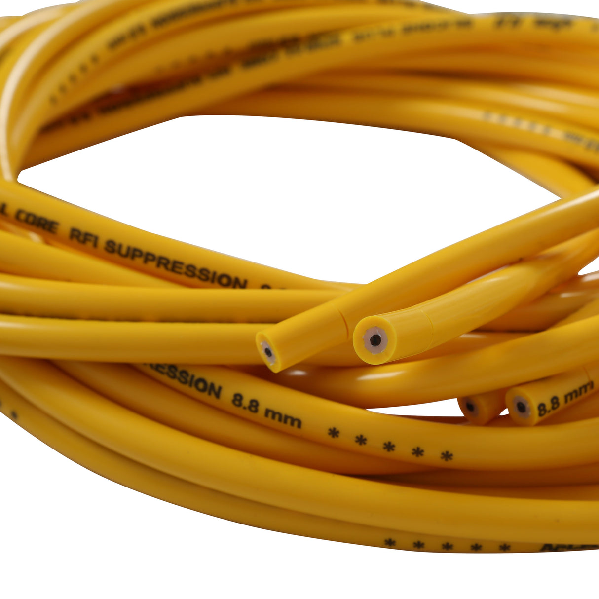 ACCEL Spark Plug Wire Set - 8.8mm Spiral Suppression-Universal Set- 90° Boots - Yellow - 8031