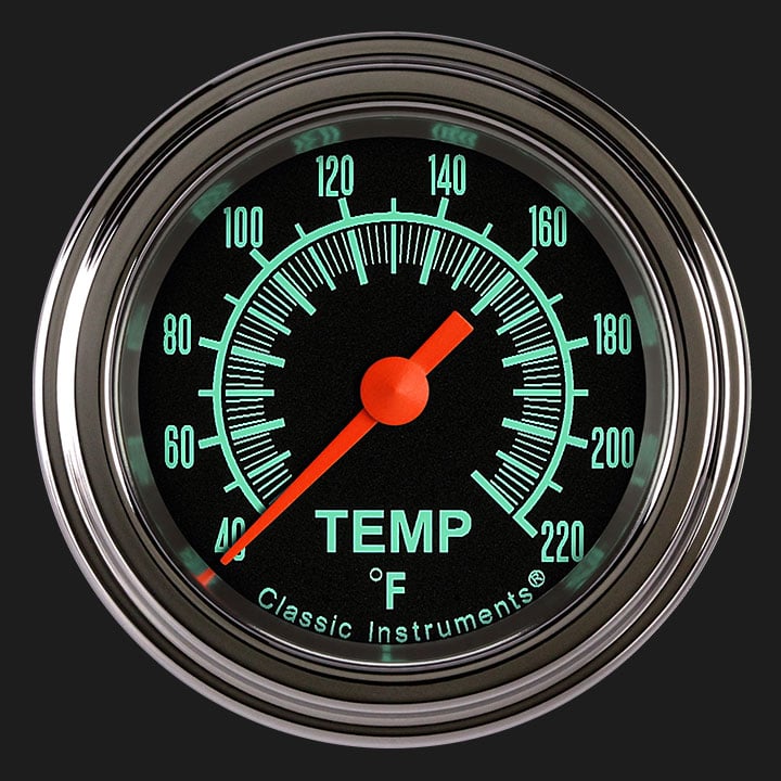 Classic Instruments G/Stock 2 1/8" Stock Eliminator Temp. Gauge - GS129SLF
