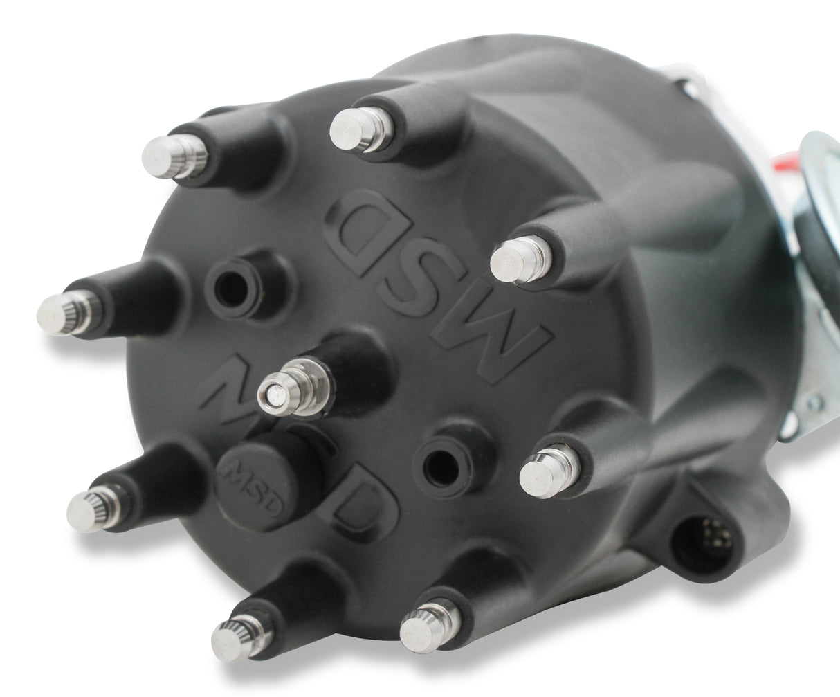 MSD Chevy V8 w/Internal Module Distributor and Black Cap - 83605