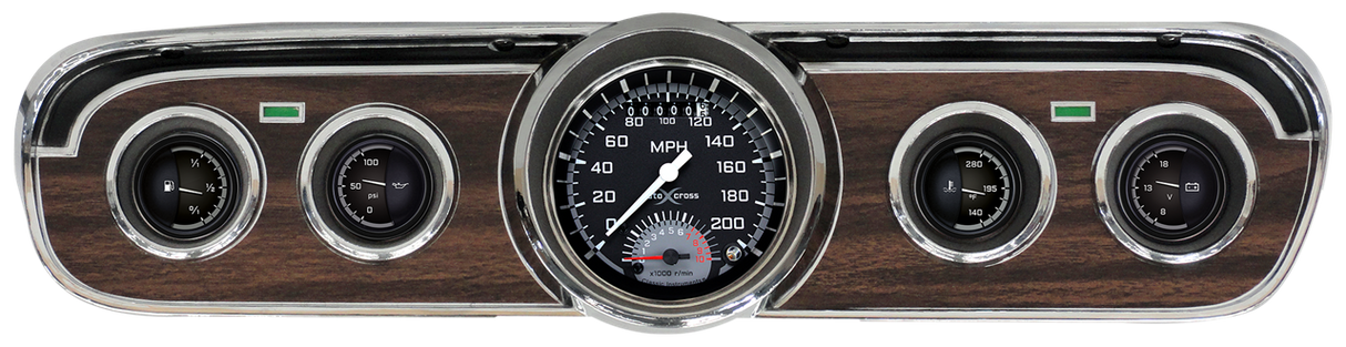 Classic Instruments AutoCross Gray 1965-66 Mustang Package - MU65AXG35