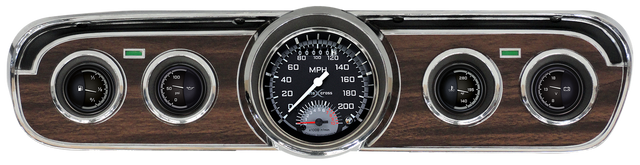 Classic Instruments AutoCross Gray 1965-66 Mustang Package - MU65AXG35