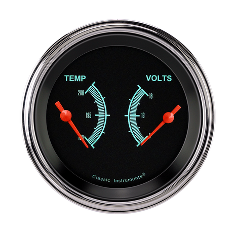 Classic Instruments G STOCK 3IN DUAL - TEMP & VOLT - GS74SLC