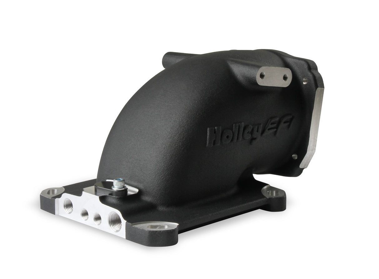Holley 300-240BK EFI Throttle Body Intake Elbow-Black Finish