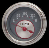 Classic Instruments Silver Series 2 1/8" Water Temp - SS26SLF