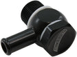 Aeroflow FiTech EFI Fuel Inlet Banjo 5/16" Barb Black Finish. Suits FiTech EFI Throttle Bodies - AF168-06BLK AF168-06BLK