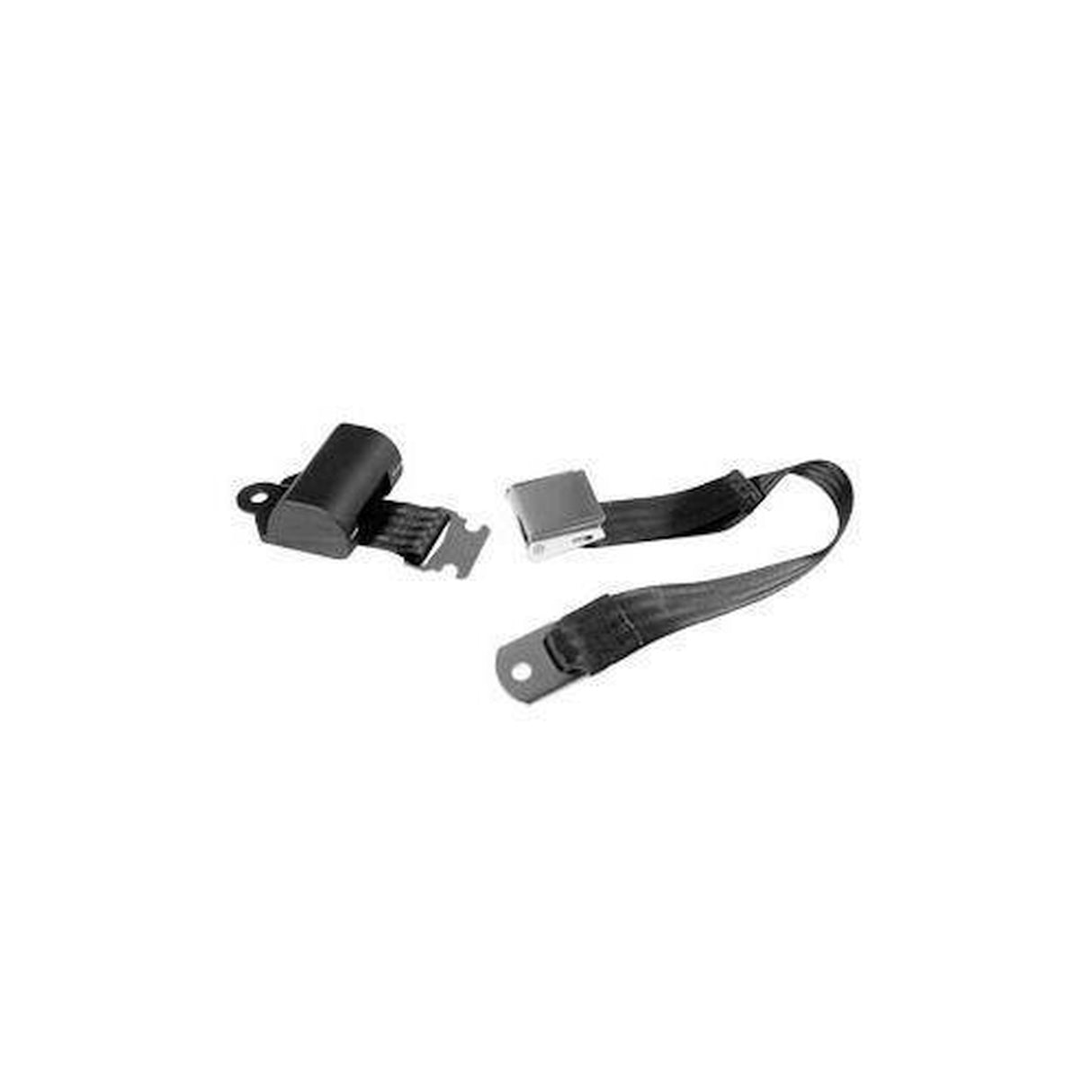 Scott Drake Aftermarket Seat Belts (Black, Retractable) - SB-BK-65